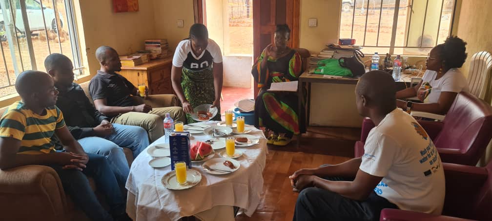 Receiving Health Authorities at our guest house